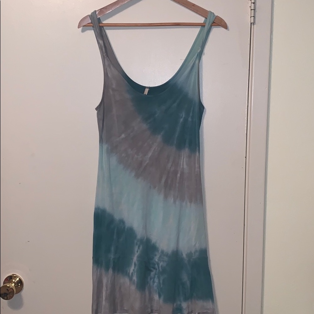 Vintage Three dots tie dye dress/swim coverup